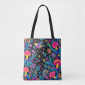 Magisches Neon Forest Night Traumdesign Tasche (Vorderseite)