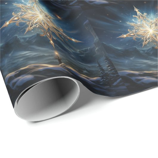 Magisches Nordsternpapier Geschenkpapier (Rolleneckpunkt)