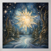 Magisches Nordsternposter Poster (Vorne)