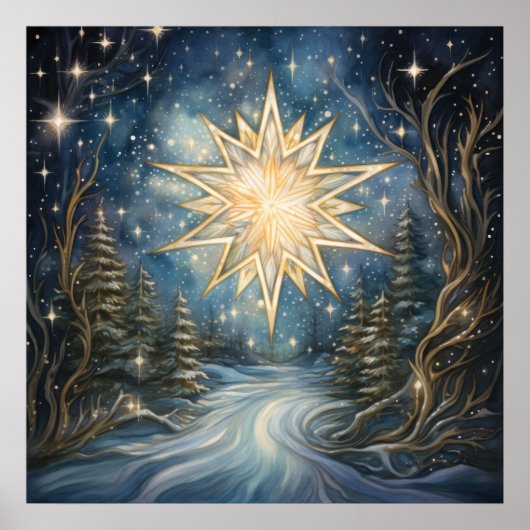 Magisches Nordsternposter Poster (Vorne)