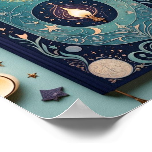 Magisches Notebook Poster (Ecke)