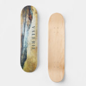 Magisches Paradies Mit Monogramm Skateboard (Vorderseite)