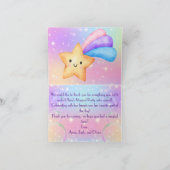 Magisches Party Foto Vielen Dank Karten (Innenseite)