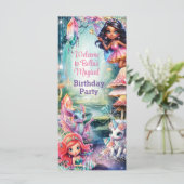 Magisches Party Menükarte (Stehend Vorderseite)