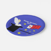 "Magisches Party-" personalisierter PapierTeller (Schrägansicht)