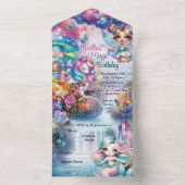 Magisches Party und Dusche Einladung (Innen Boden)