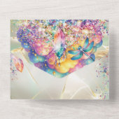 Magisches Party und Dusche Einladung (Rückseite)