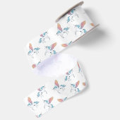 Magisches Pegasus-Einhorn-Muster Satinband (Rückseite)