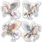 Magisches Pegasus Pferd Aufkleber (Vorderseite)