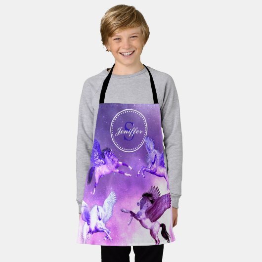 Magisches Pegasus Universum. Apr Schürze (Getragen)
