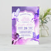 Magisches Pegasus Universum. Einladung (Stehend Vorderseite)