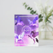 Magisches Pegasus Universum. Postkarte (Stehend Vorderseite)