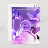 Magisches Pegasus Universum. Postkarte (Vorne/Hinten)