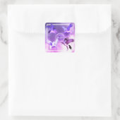 Magisches Pegasus Universum. Quadratischer Aufkleber (Tasche)