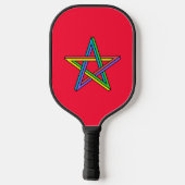Magisches Pentagramm Poster Pickleball Schläger (Rückseite)