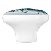 Magisches Pferd im verzauberten Wald Keramikknauf (Seitenansicht)