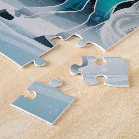 Magisches Pferd im verzauberten Wald Puzzle (Seite)