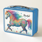 Magisches Pferd Metall Brotdose (Rückseite)