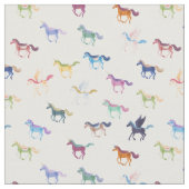 Magisches Pferdegewebe Stoff (Nahaufnahme)