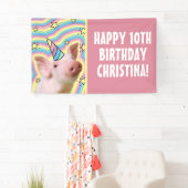 Magisches Piglet Unicorn Banner (Insitu)