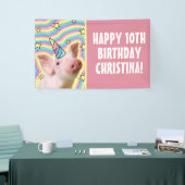 Magisches Piglet Unicorn Banner (Messeveranstaltung)