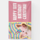 Magisches Piglet Unicorn Banner (Vertikal)