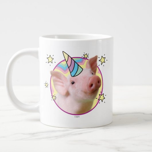 Magisches Piglet Unicorn Jumbo-Tasse (Links)