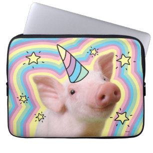 Magisches Piglet Unicorn Laptopschutzhülle