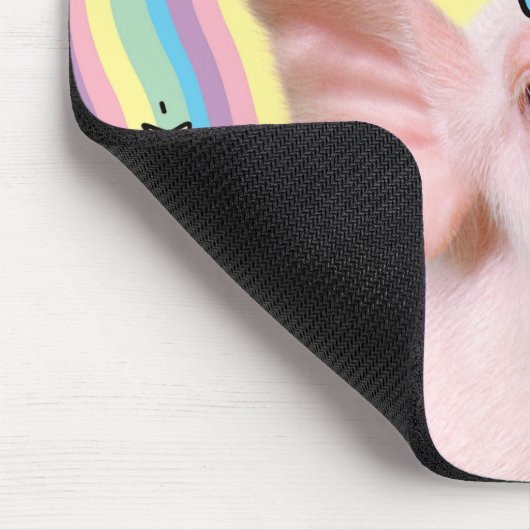 Magisches Piglet Unicorn Mousepad (Ecke)