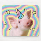 Magisches Piglet Unicorn Mousepad (Vorne)