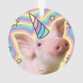 Magisches Piglet Unicorn Ornament (Rückseite)