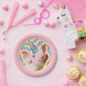 Magisches Piglet Unicorn Pappteller (Party)