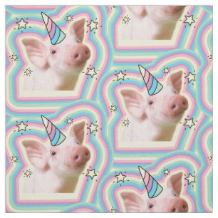 Magisches Piglet Unicorn Stoff