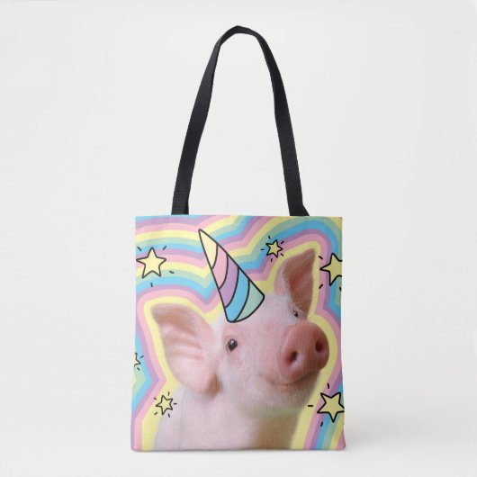 Magisches Piglet Unicorn Tasche (Vorderseite)