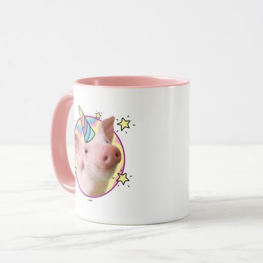 Magisches Piglet Unicorn Tasse (Vorderseite Links)