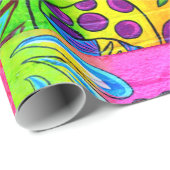 magisches Pilz-Packpapier des Hippie Geschenkpapier (Rolleneckpunkt)