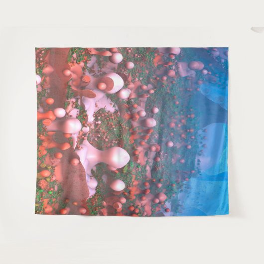 Magisches Pilzband Wandteppich (Vorderseite (Horizontal))