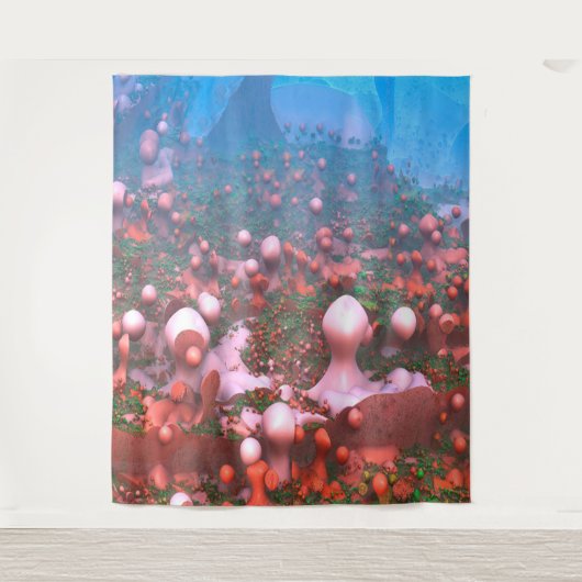 Magisches Pilzband Wandteppich (Vorderseite)