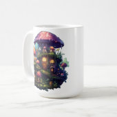 Magisches Pilzhaus Kaffeetasse (Vorderseite Links)