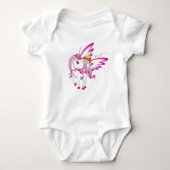 Magisches Pink Fantasy Design für Mädchen Baby Strampler (Vorderseite)