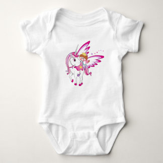 Magisches Pink Fantasy Design für Mädchen Baby Strampler