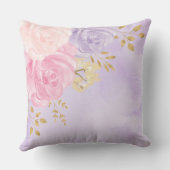 Magisches Pink-Lavendel-Fairy-Baby-Mädchen Kissen (Rückseite)