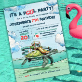 Magisches Pool-Party Einladung