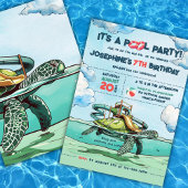 Magisches Pool-Party Einladung