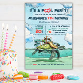 Magisches Pool-Party Einladung