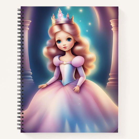 Magisches Princess Spiral Notebook - Zauberhafte F Notizblock (Vorderseite)