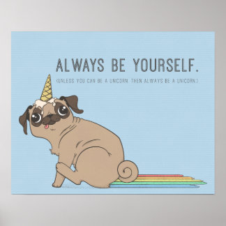 Magisches Pugicorn Poster