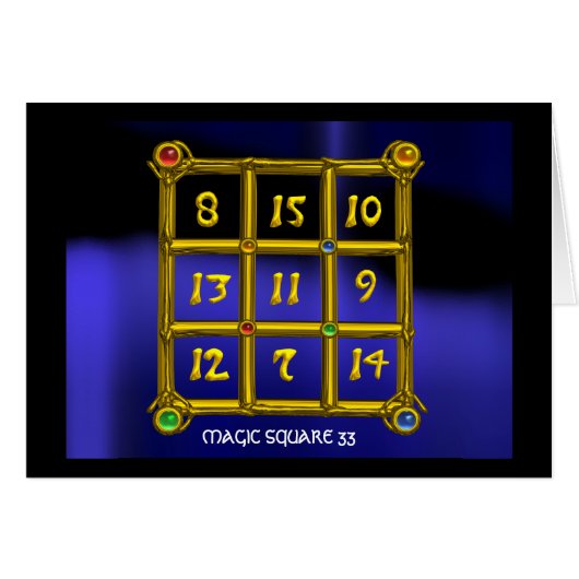 MAGISCHES QUADRAT 33 (Vorderseite (Horizontal))