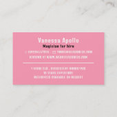 Magisches Rabbit Visitenkarte (Rückseite)