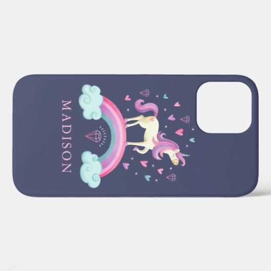 Magisches Rainbow Unicorn Case-Mate iPhone Hülle (Rückseite (Horizontal))